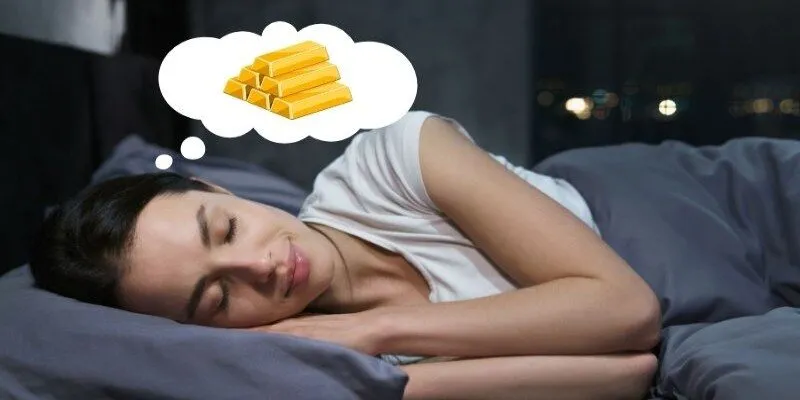 Con số may mắn khi chiêm bao về vàng